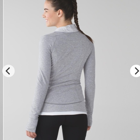 Lululemon Think Fast Pullover Size 4 Gray - Picture 2 of 15